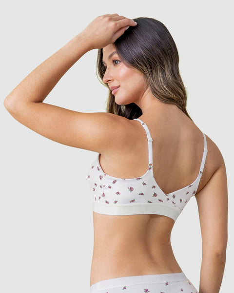 Bralette tipo top ultra cómodo y liviano#color_a58-estampado-flores-fondo-blancas