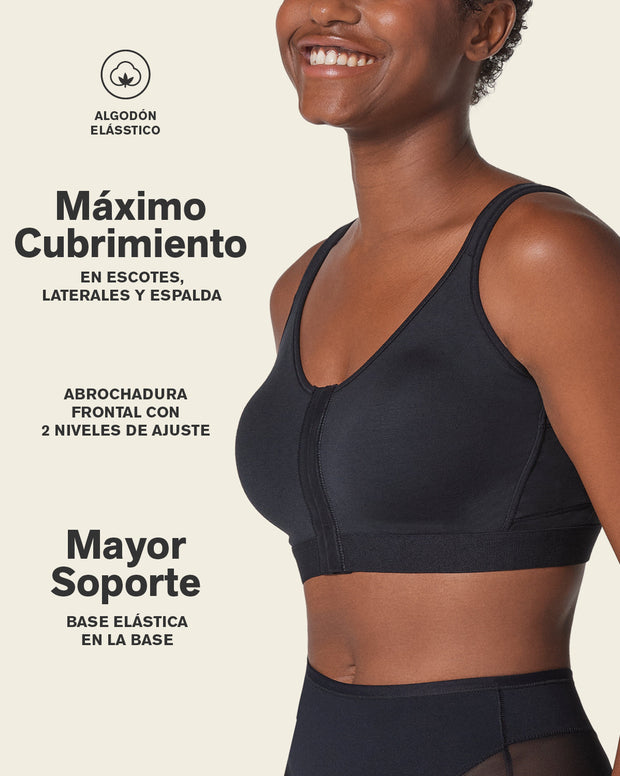 Brasier tipo top multiusos ultracómodo en algodón