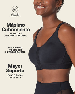 Brasier tipo top multiusos ultracómodo en algodón#color_700-negro