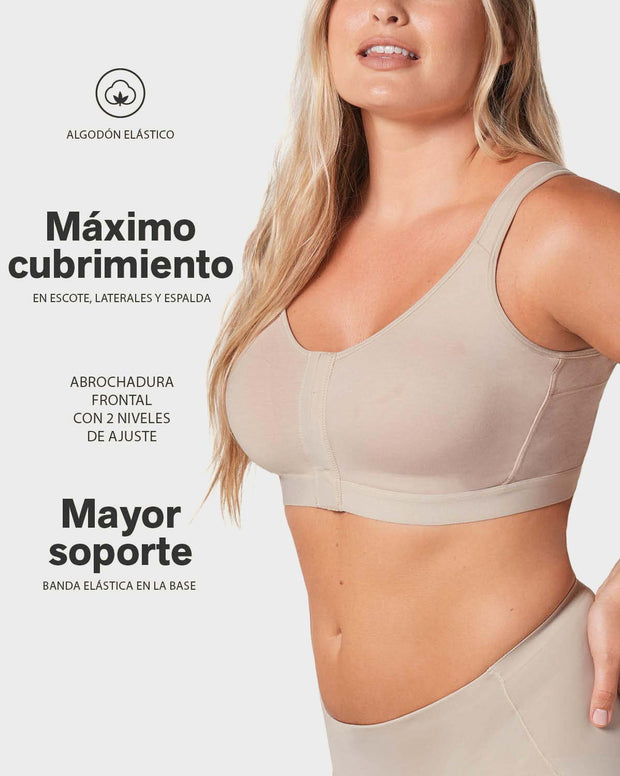 Brasier en algodón facilitador de postura