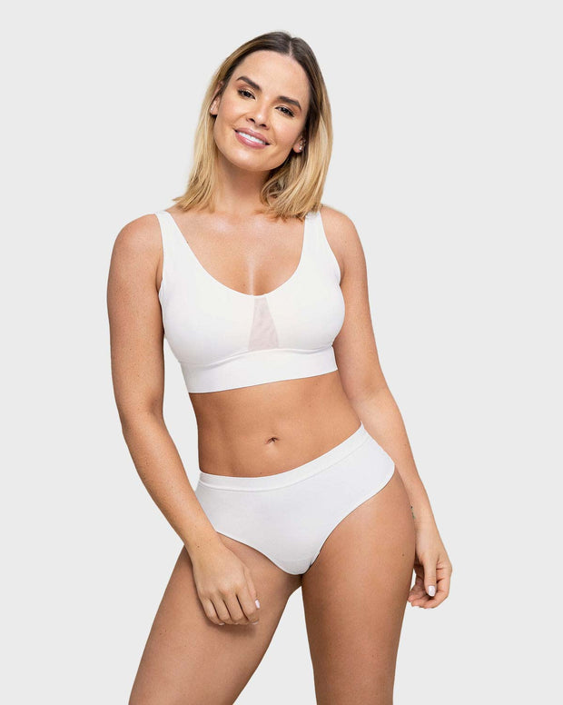 Brasier tipo top de copas extraíbles totalmente cómodo y liviano Flexi Brastop