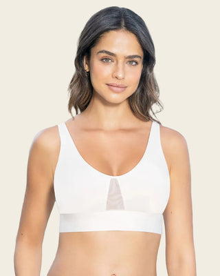 Brasier tipo top de copas extraíbles totalmente cómodo y liviano Flexi Brastop#color_000-blanco
