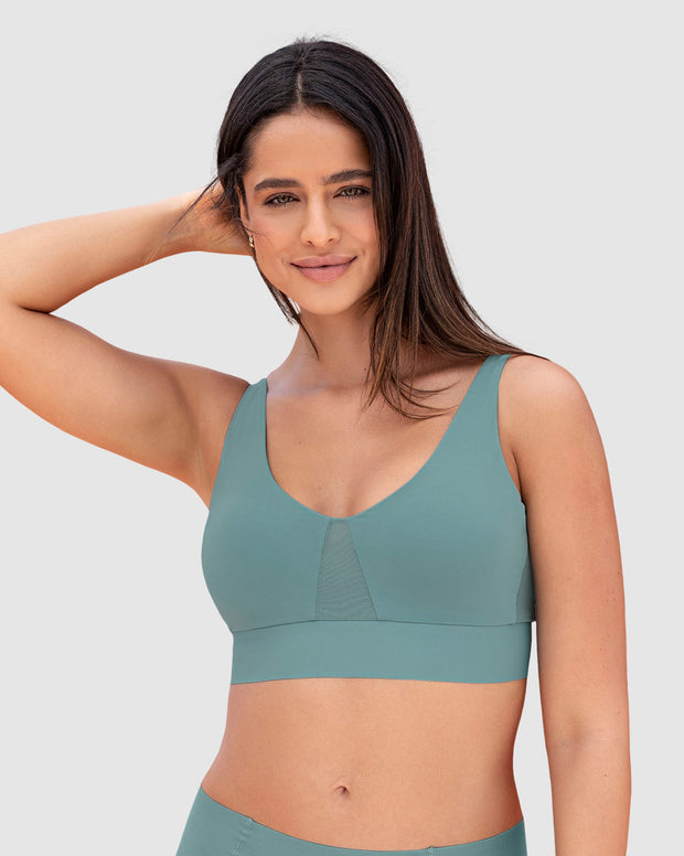 Brasier tipo top de copas extraíbles totalmente cómodo y liviano Flexi Brastop