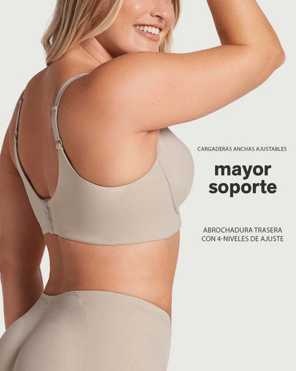Brasier sin varilla ultracómodo de alto soporte y cubrimiento everyday bra#color_802-cafe-claro