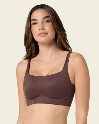 Brasier sin varilla ultracómodo alto soporte y cubrimiento#color_c56-cocoa