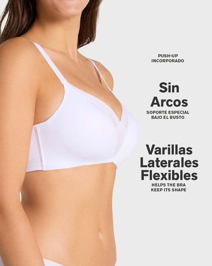 Brasier sin varilla de realce alto incorporado Magical Bra#color_311-fucsia