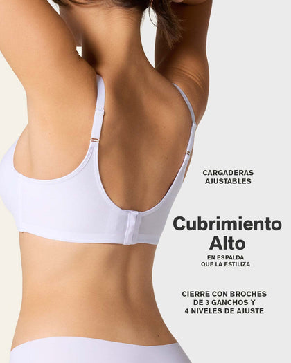 Brasier sin varilla de realce alto incorporado Magical Bra#color_311-fucsia
