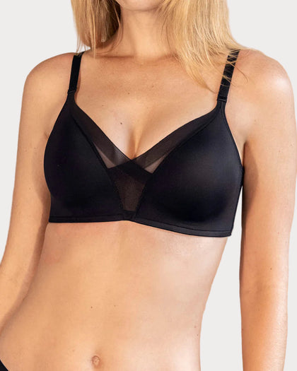 Brasier sin varilla de realce alto incorporado Magical Bra#color_700-negro
