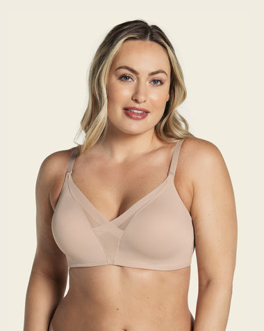 Brasier sin varilla de realce alto incorporado Magical Bra#color_802-cafe-claro