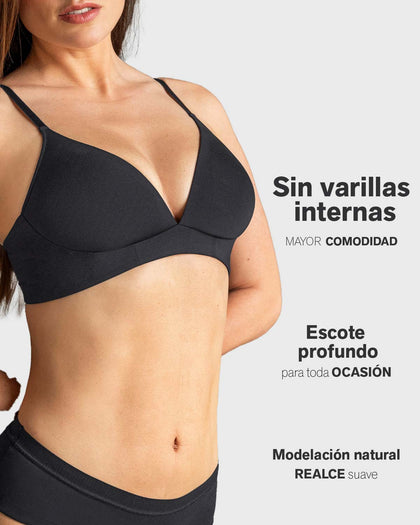 Brasier sin varilla total comodidad Elemental Bra#color_700-negro