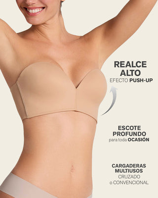 Brasier strapless antigravedad nueva edición - máximo soporte - no se cae#color_801-cafe-medio