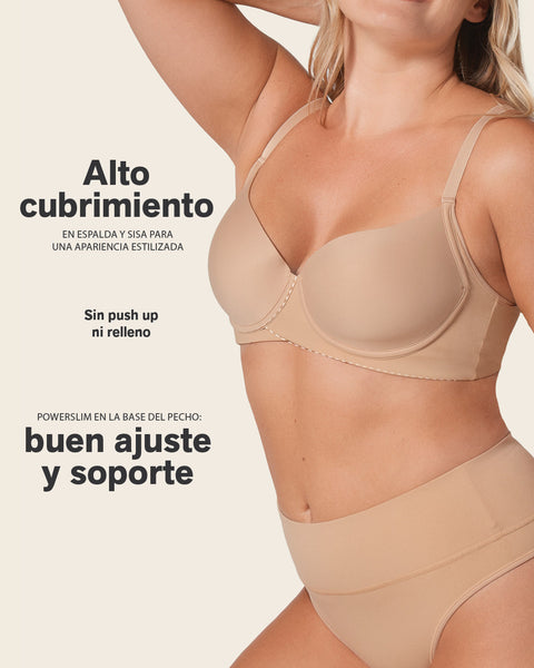 Brasier de buen cubrimiento en escote y espalda#color_700-negro