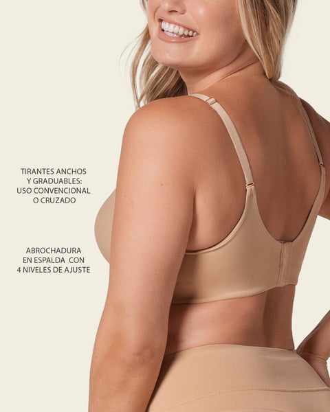 Brasier de buen cubrimiento en escote y espalda#color_000-blanco