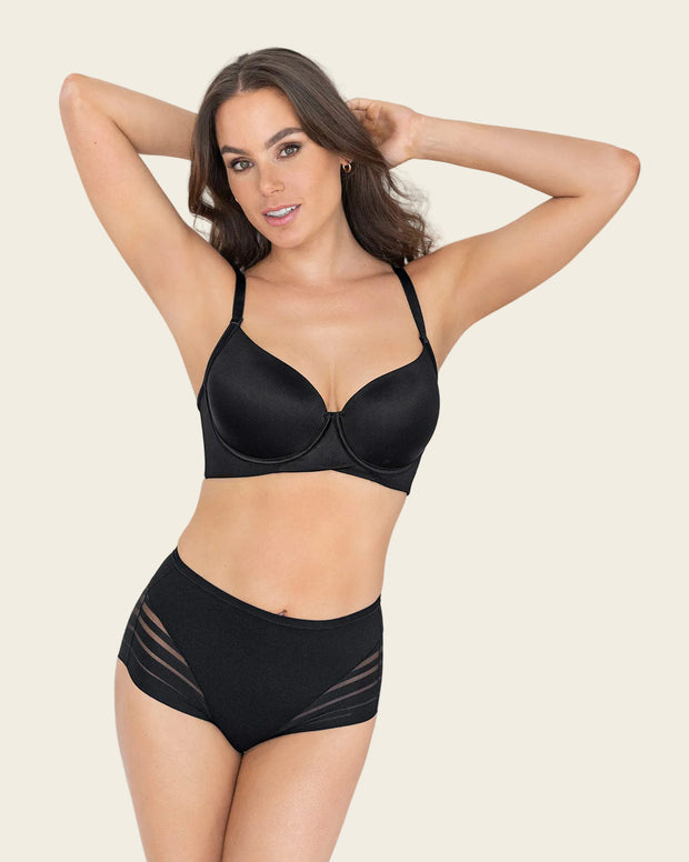 Solo-POS Brasier de buen cubrimiento en escote y espalda