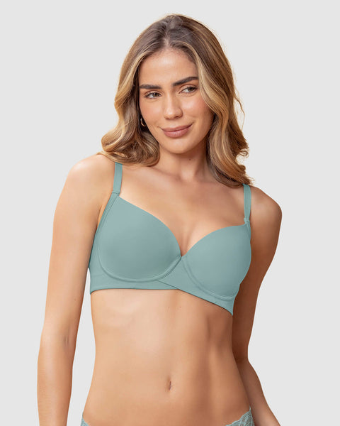 Brasier de buen cubrimiento en escote y espalda#color_727-verde-medio