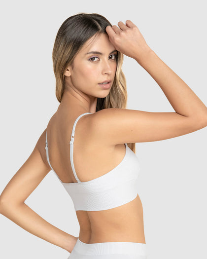 Top en tecnología seamless con textura acanalada Natural Comfort#color_000-blanco