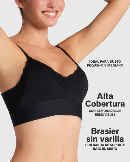 Bralette cómodo y suave con buen cubrimiento en espalda#color_700-negro
