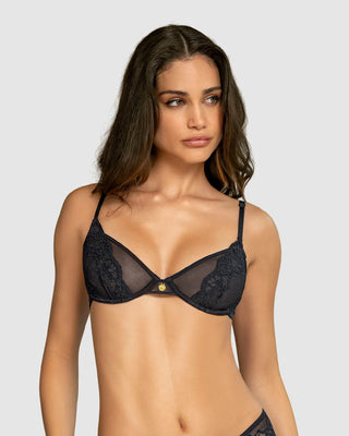 Brasier sexy media copa con espalda en SmartLace®#color_700-negro