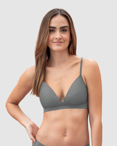 Brasier Ultraligero cómodo y plano en base y espalda#color_673-gris