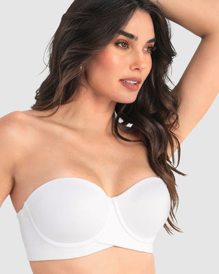 Brasier strapless ideal para busto mediano y grande#color_000-blanco
