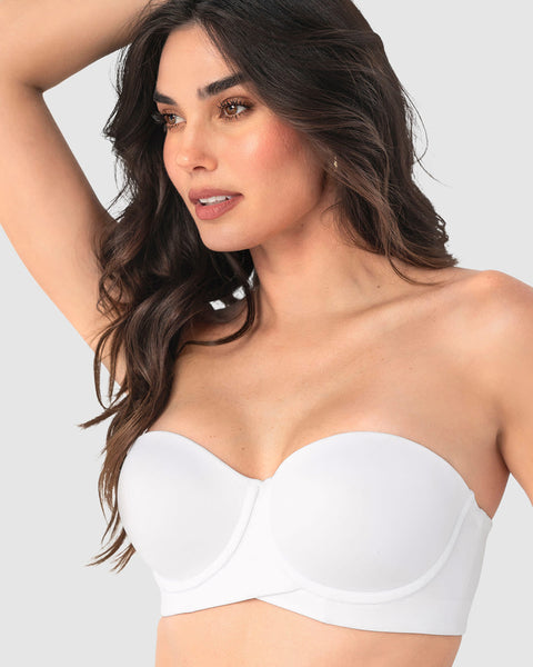 Brasier strapless ideal para busto mediano y grande#color_000-blanco