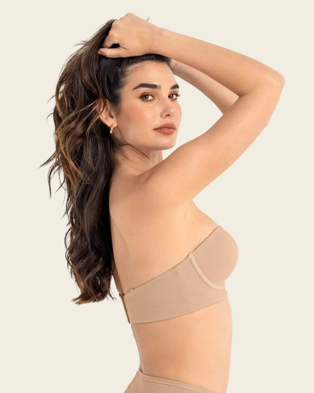Brasier strapless ideal para busto mediano y grande