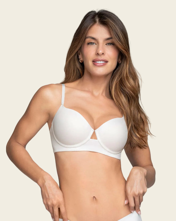 Brasier de realce alto con escote profundo