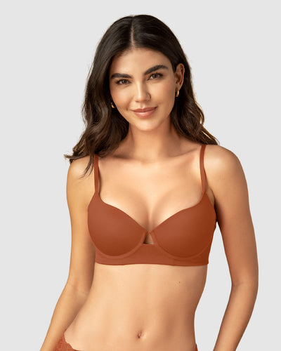 Brasier de realce alto con escote profundo#color_a89-terracota