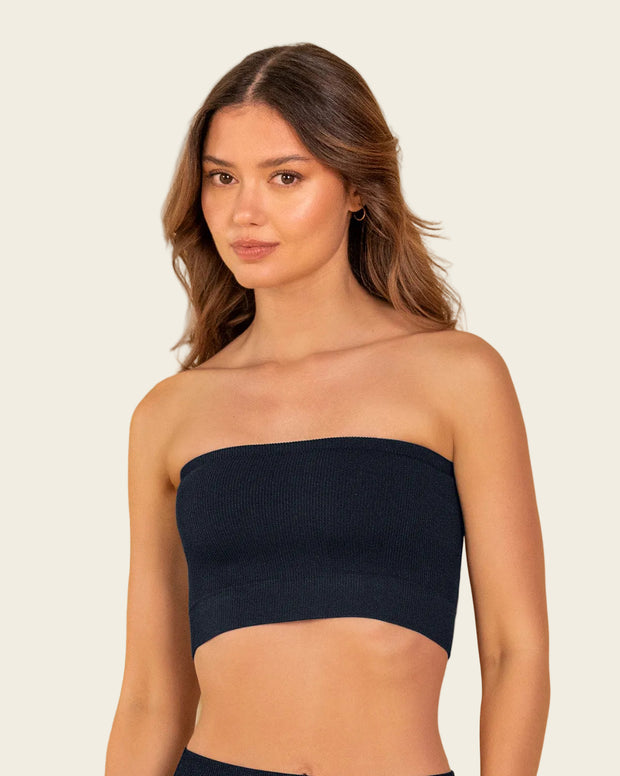 Top strapless sin costuras