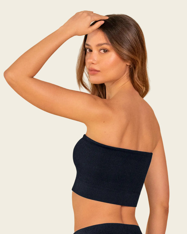 Top strapless sin costuras