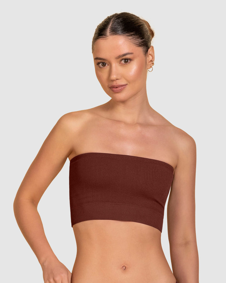 Top strapless sin costuras