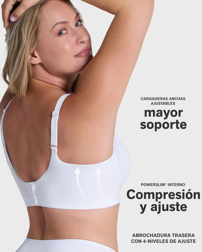 Brasier sin arco, alto cubrimiento en escote y espalda#color_000-blanco