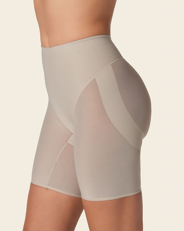 Panty faja tipo short levanta cola de compresión en abdomen#color_802-cafe-claro