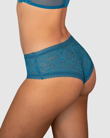 Panty cachetero en Smartlace® floral#color_594-azul-oscuro