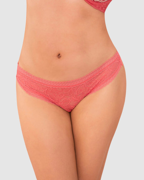 Panty brasilera en SmartLace® floral#color_356-coral