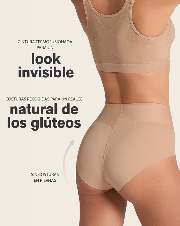 Panty hípster tiro alto de compresión fuerte de abdomen