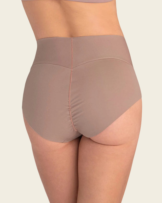 Panty hípster tiro alto de compresión fuerte de abdomen