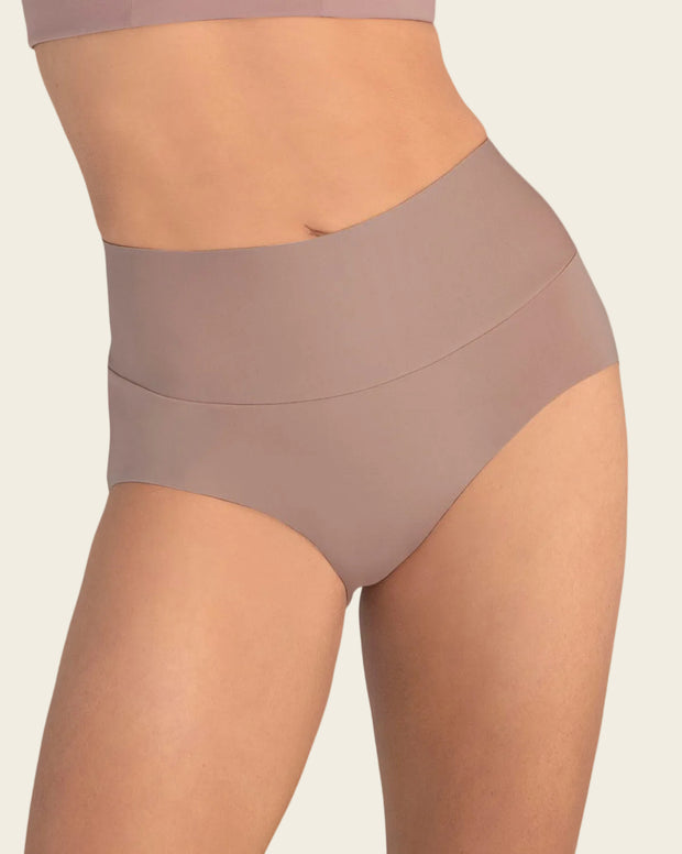 Panty hípster tiro alto de compresión fuerte de abdomen