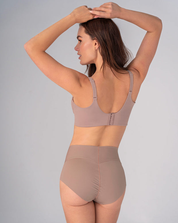 Panty hípster tiro alto de compresión fuerte de abdomen