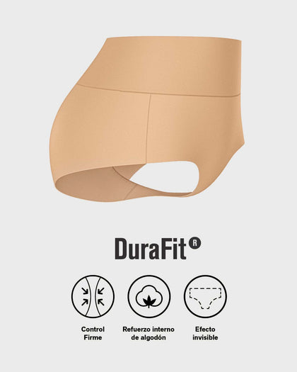 Panty clásico tiro alto de compresión fuerte de abdomen#color_700-negro