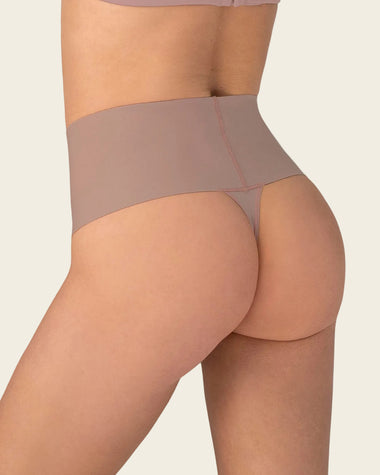 Panty faja brasilera con fajón ancho de compresión fuerte tiro alto#color_281-rosa-palido