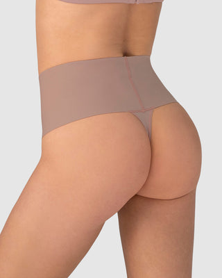 Panty faja brasilera con fajón ancho de compresión fuerte tiro alto#color_281-rosa-palido