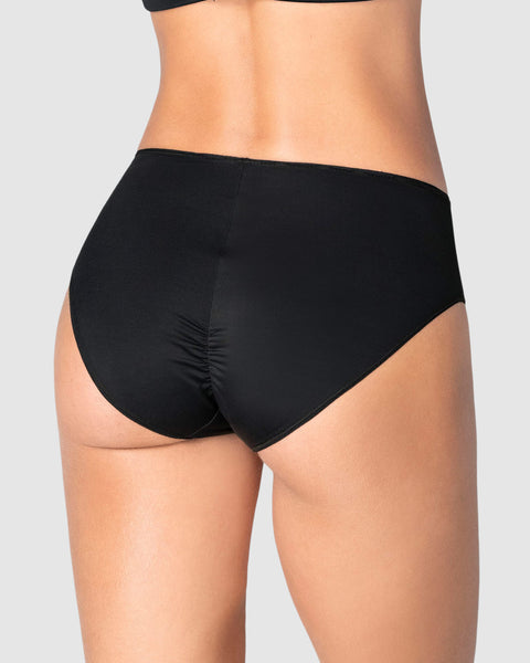Panty clásico alto en pierna con compresión moderada en el abdomen#color_700-negro
