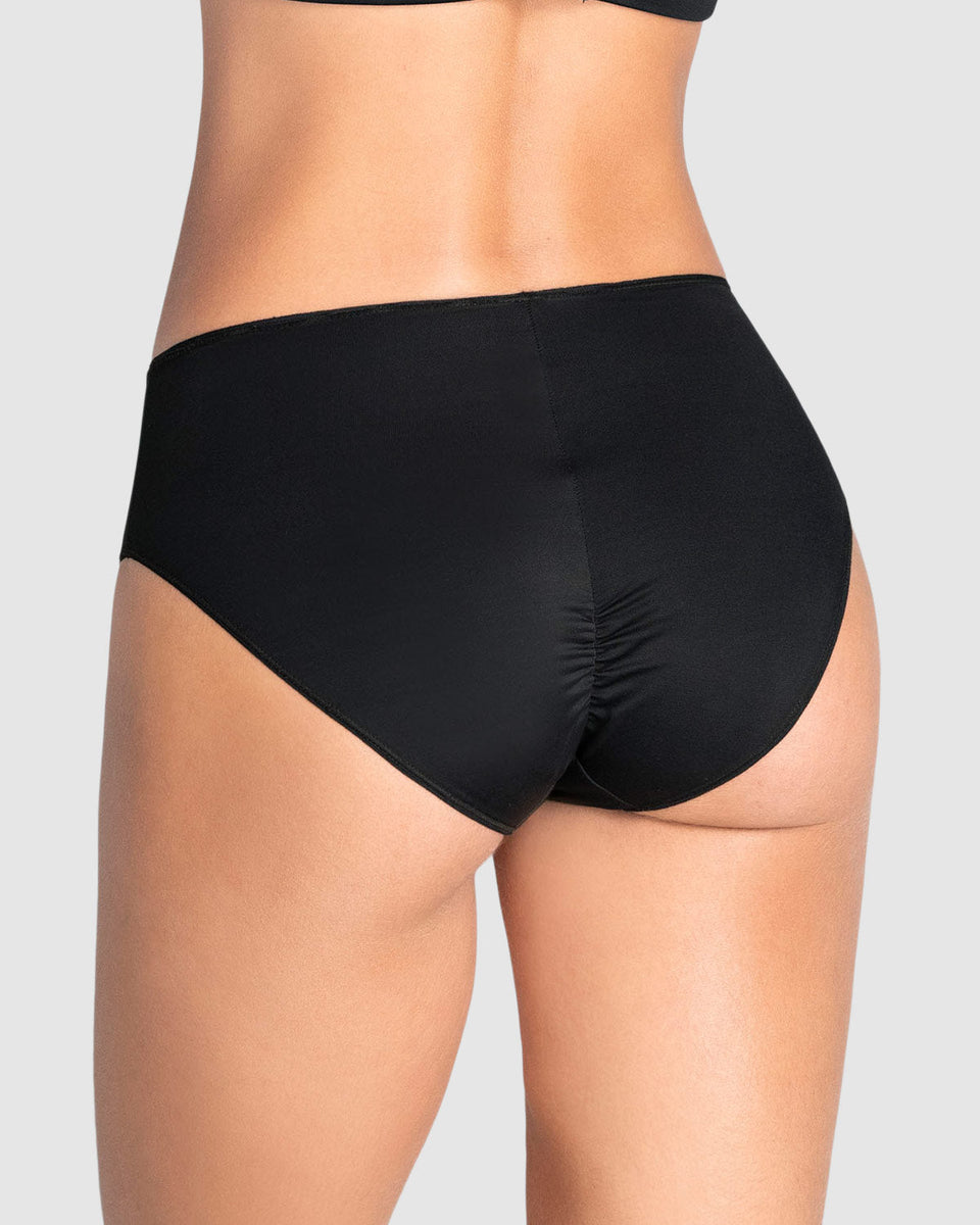 Panty clásico alto en pierna con compresión moderada en el abdomen