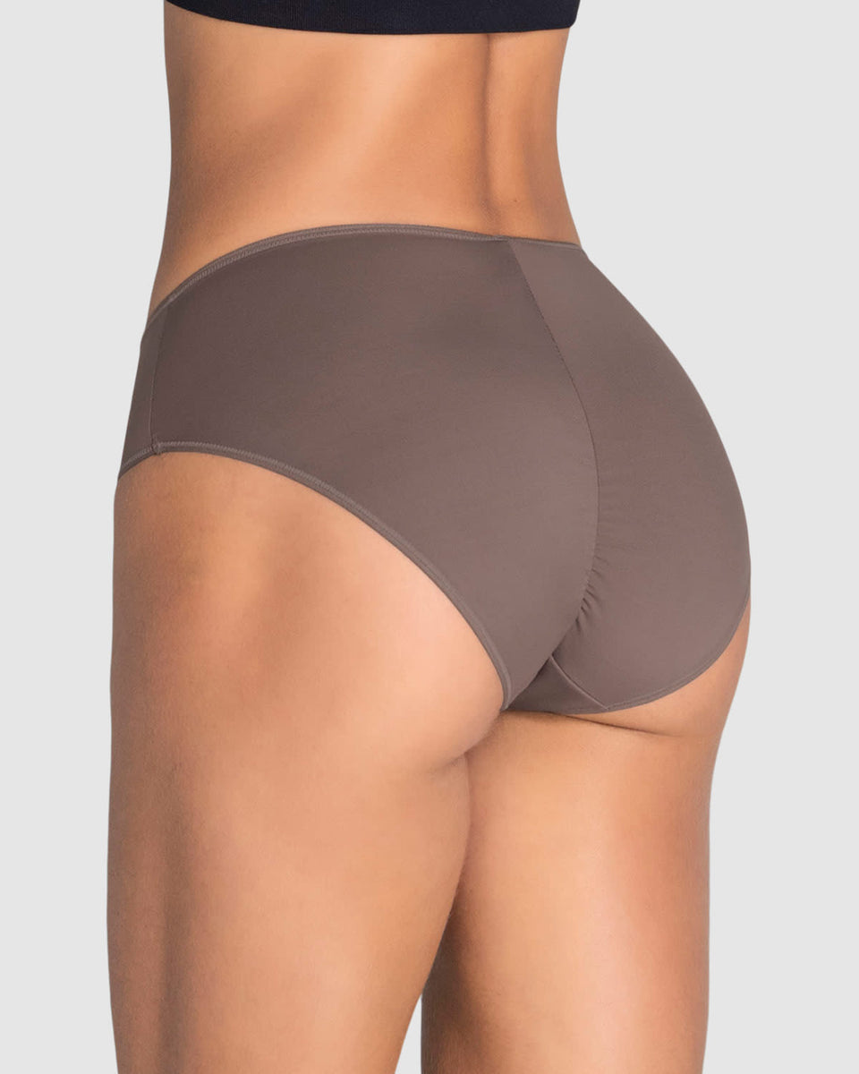 Panty clásico alto en pierna con compresión moderada en el abdomen