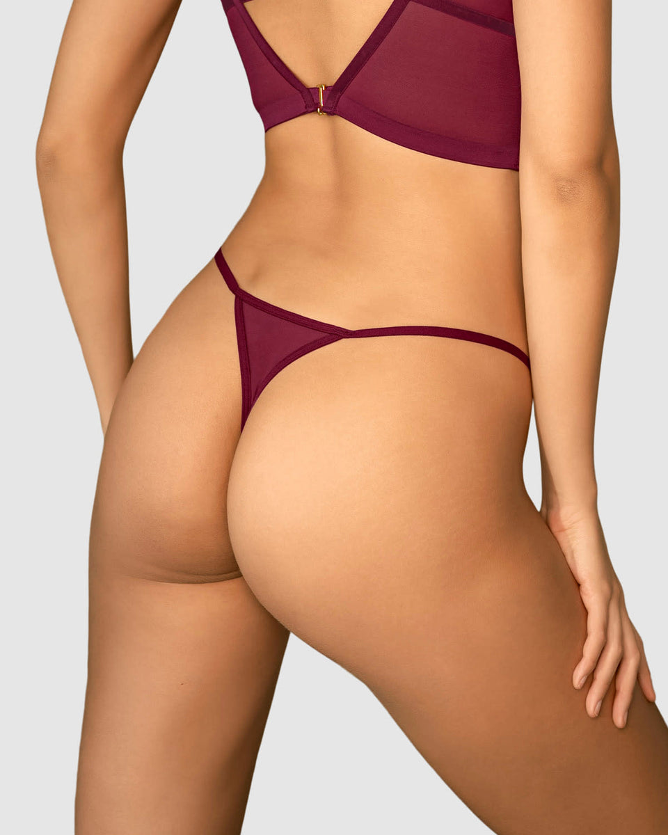 Tanga brasilera con detalles en SmartLace®