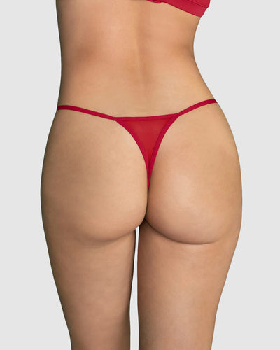 Tanga brasilera con detalles en SmartLace®#color_309-rojo