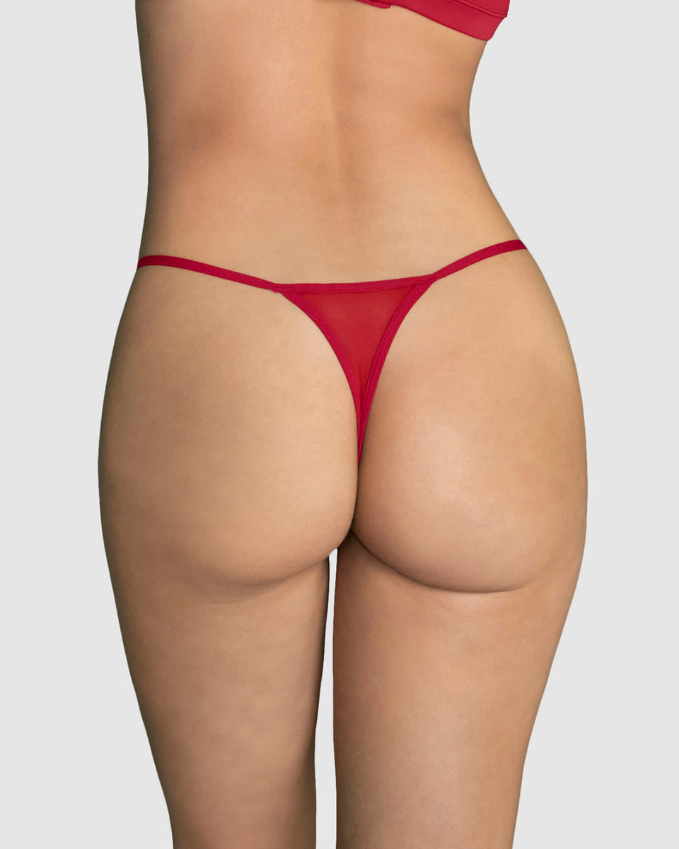 Tanga brasilera con detalles en SmartLace®