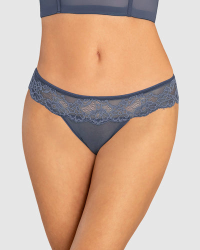 Panty cachetero en encaje y tul increíblemente sexy#color_554-azul-medio