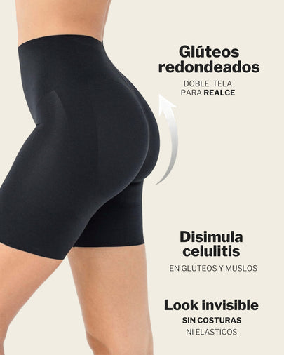 Short de compresión ultraplano efecto invisible#color_700-negro